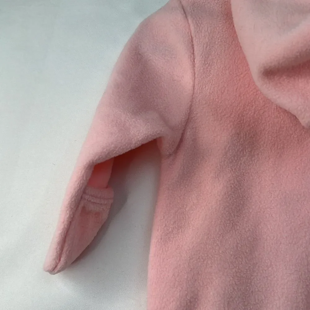 Disney Baby Pink Fleece one piece/snowsuit size 3-6 months EUC